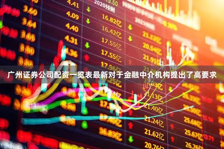 广州证券公司配资一览表最新对于金融中介机构提出了高要求