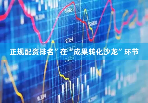 正规配资排名”在“成果转化沙龙”环节