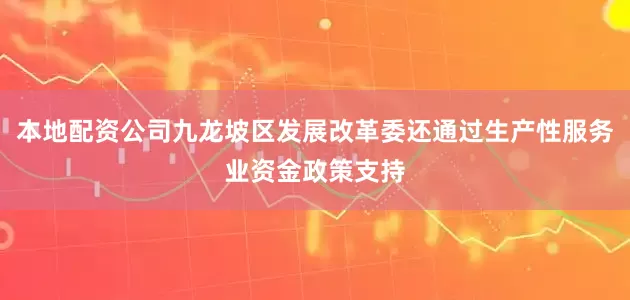 本地配资公司九龙坡区发展改革委还通过生产性服务业资金政策支持