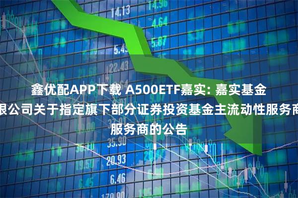 鑫优配APP下载 A500ETF嘉实: 嘉实基金管理有限公司关于指定旗下部分证券投资基金主流动性服务商的公告